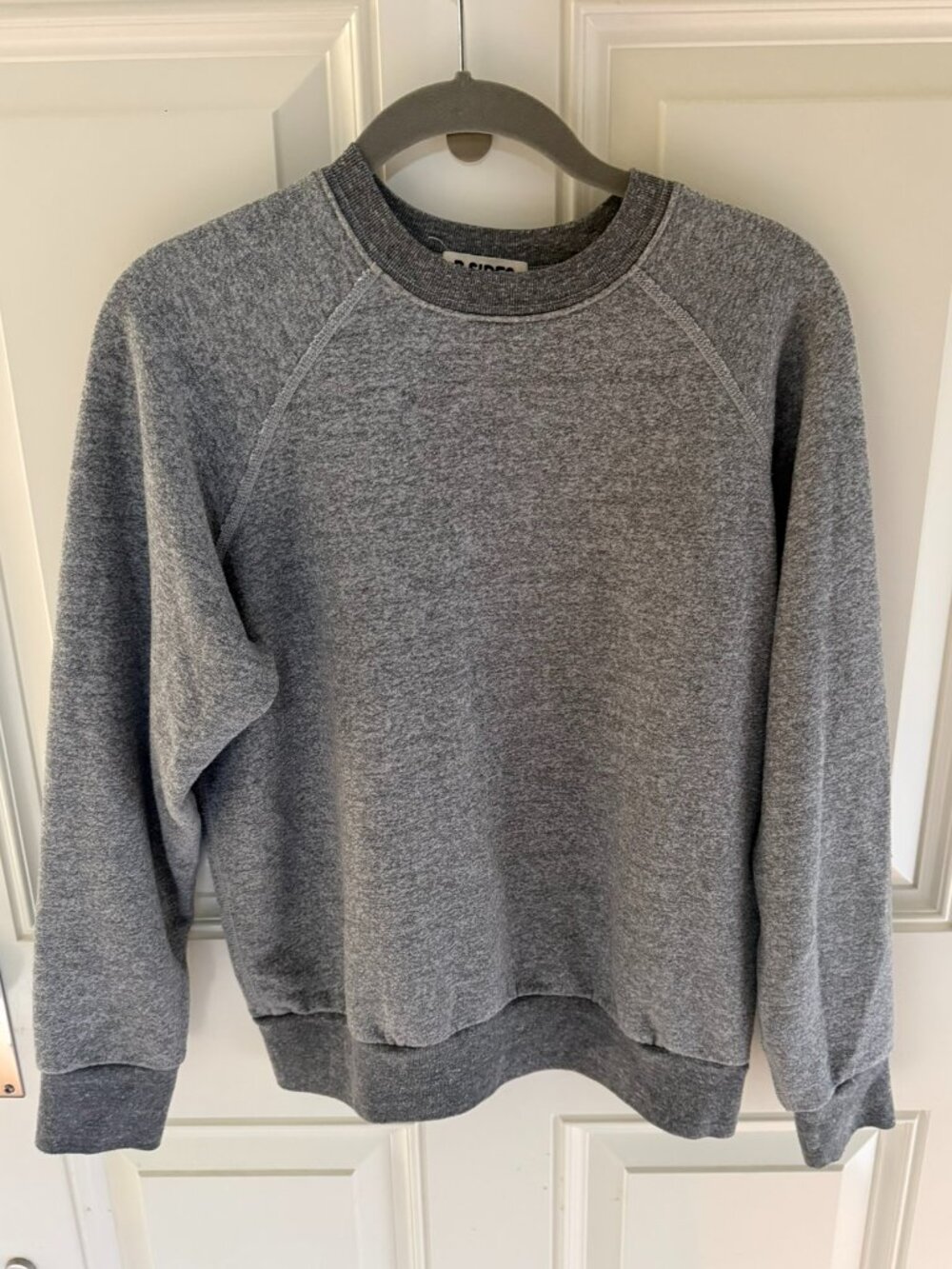 B Sides Sweatshirt Heather Grey Cotton Blend S